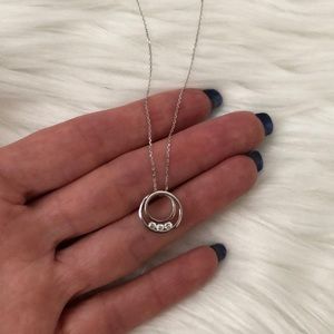 14k White Gold & Diamond Pendant Necklace